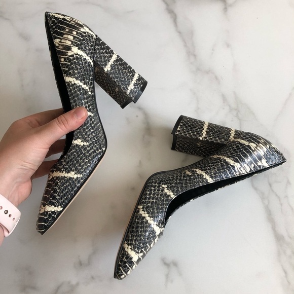 Marc Fisher Razili Snake Embossed Leather Pump 7.5 - Picture 8 of 16